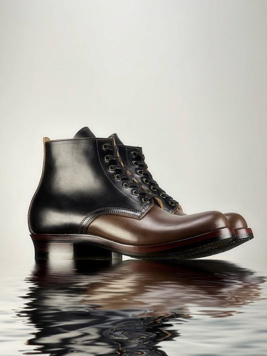 6887-Service Boots-Maryam oiled and waxy horsebutt-V6 Last