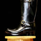 Engineer Boots 11" MTO- Black Maryam Horsebutt  with hand painting-BG2383