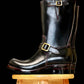 Engineer Boots 11" MTO- Black Maryam Horsebutt  with hand painting-BG2383