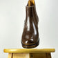 C-2615-Chelsea boots MTO- Coffee Maryam Horsebutt oiled and waxy with hand painting- V6 Last