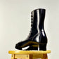 Monkey Boots  MTO- Black Maryam Horsebutt oiled and waxy with hand painting-DN101