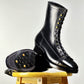 Monkey Boots  MTO- Black Maryam Horsebutt oiled and waxy with hand painting-DN101