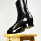 Monkey Boots  MTO- Black Maryam Horsebutt oiled and waxy with hand painting-DN101