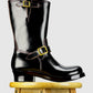 Engineer Boots 11" MTO- Black Horween CXL  with hand painting-BG2383