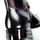 Engineer Boots 11" MTO- Black Horween CXL  with hand painting-BG2383