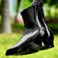 Monkey Boots  MTO- Black Maryam Horsebutt oiled and waxy with hand painting-DN101