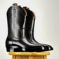 CowBoy Boots -Black Full grain teacore cowhide