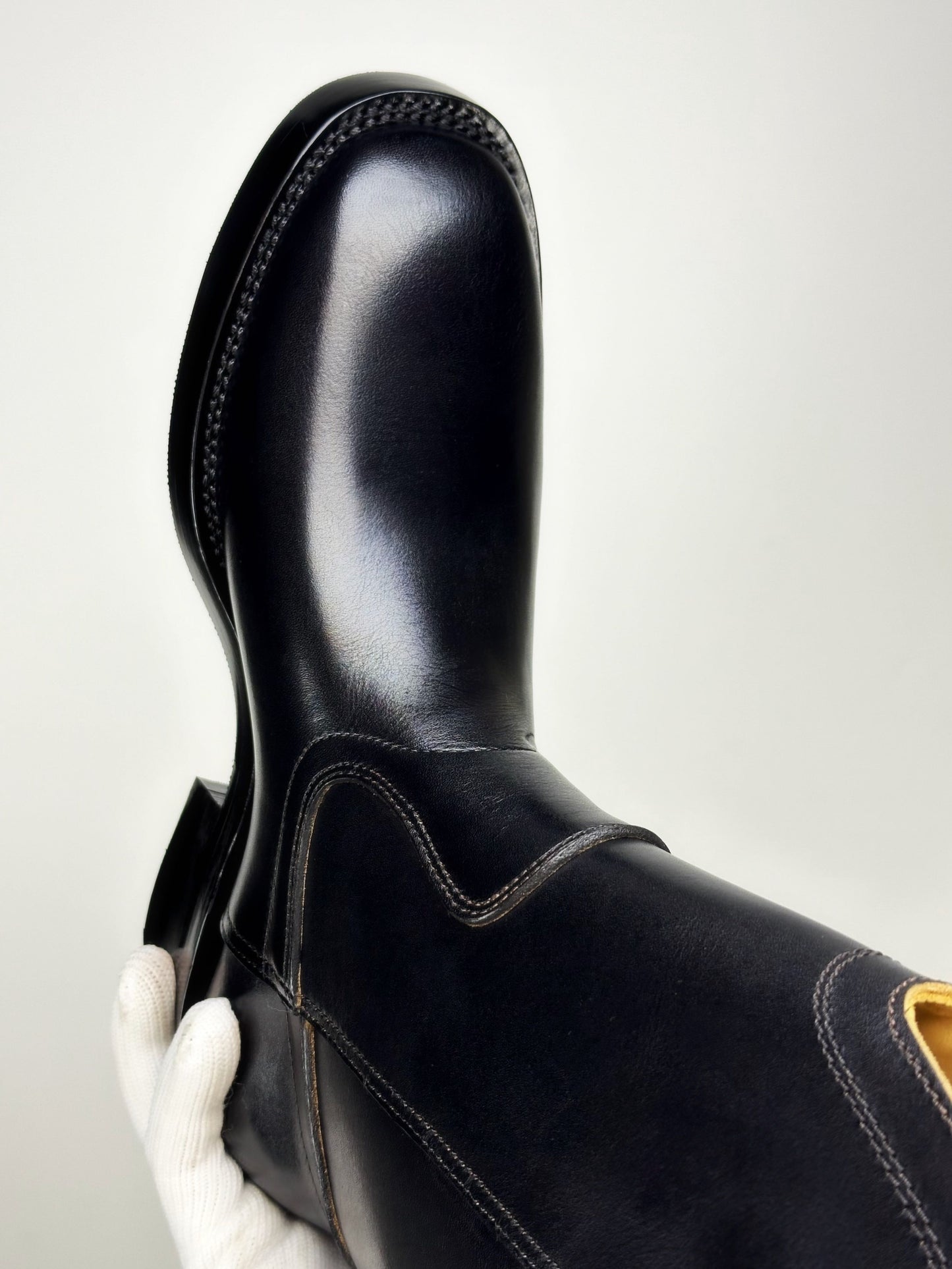 CowBoy Boots -Black Full grain teacore cowhide