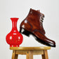 A-6818-Land boots MTO- Maryam Shell Cordovan+ hand painting