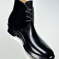 George Boots MTO - Black Maryma Horsebutt TPR hand painting- Slanted heel