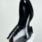 George Boots MTO - Black Maryma Horsebutt TPR hand painting- Slanted heel