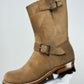 Engineer Boots 9" MTO- Cowhide Reverse Natural-1133