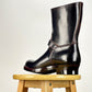 Engineer Boots 9" MTO- Black Maryam Horsebutt oiled and waxy with hand painting-BG2382