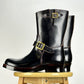 Engineer Boots 9" MTO- Black Maryam Horsebutt oiled and waxy with hand painting-BG2382