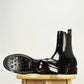 C-2957-Chelsea boots MTO- Black Maryam Horsebutt oiled and waxy with hand painting-V6 Last