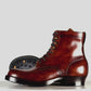 A-6818-Land boots MTO- Maryam Shell Cordovan+ hand painting